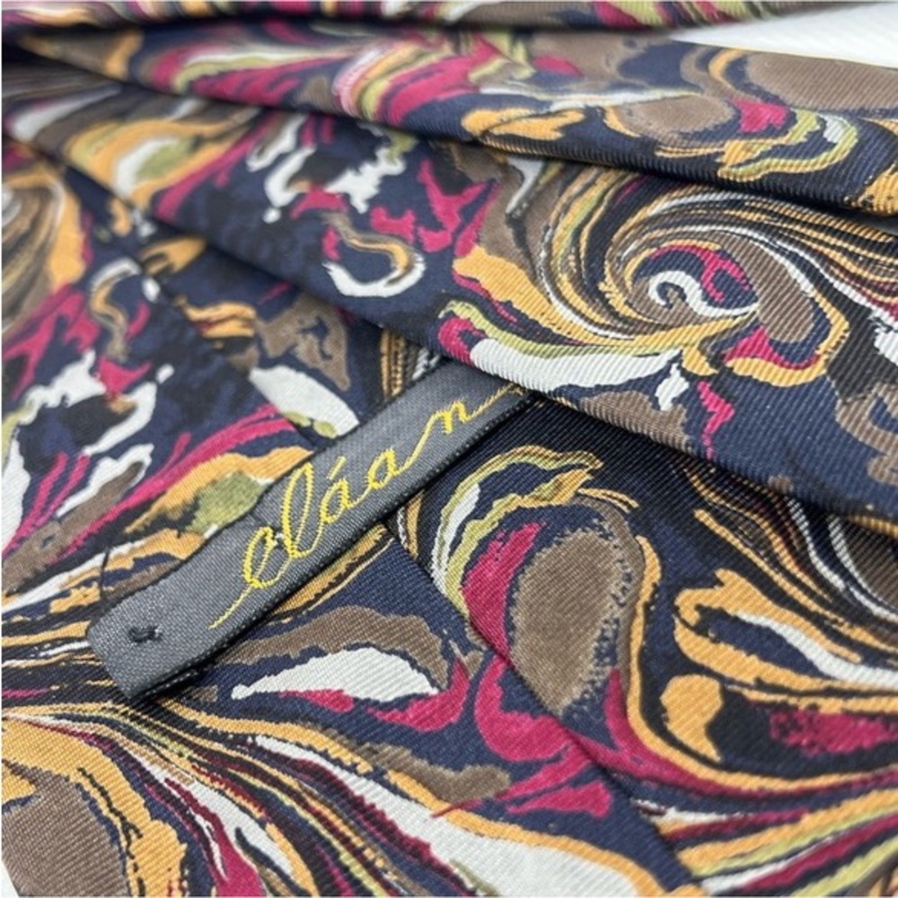 EUC Vintage Eláan Abstract Swirl Tie - Picture 7 of 7